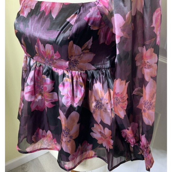 Thirty / Thirty LA Women's Crop Blouse Floral - Picture 3 of 9